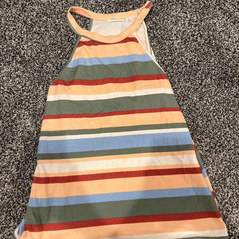 Striped Halter Top
